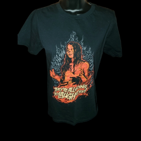 Frightrags SM Carrie White "They're All Gonna Laugh At You" RARE Tee - Picture 2 of 10